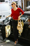 Kelly Brook meets a friend for brunch, London