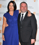 Davina McCall and Chris Moyles looking friendly on the red carpet of the BAFTAs
