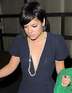 Lily Allen wearing a partially see through dress leaving the London Automat restaurant at 3.40am