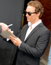 Matthew McConaughey signs autographs for fans during a trip to Manhattan to promote his new movie 'Ghosts of Girlfriends Past'