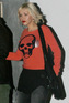 Christina Aguilera is having a bad hair and make-up day as she leaves Mozza restaurant in LA.