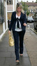 Pregnant Holly Willoughby arriving to film the last in the current series of 'Celebrity Juice', London