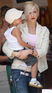 Gwen Stefani and her son Kingston Rossdale out and about shopping at The Grove in Hollwood, Los Angeles