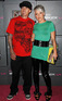 Carey Hart and Pink at the T-Mobile Sidekick LX launch 