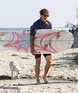 Matthew McConaughey enjoys a day surfing on Malibu Beach. Los Angeles, California.