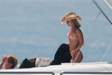Hayden Panettiere and Steve Jones relax on a boat 2009 Cannes Film Festival, France