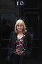Joanna Lumley attends a meeting with Gordon Brown held at 10 Downing Street