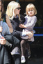 Michelle Williams carrying daughter Matilda Ledger to a Brooklyn park
