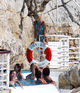 Paris Hilton enjoying the pool at an Eden Roc hotel, near Cannes