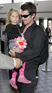 'Terminator: Salvation' star Christian Bale and his daughter Emmeline departing from LAX en route to Paris