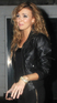 Nadine Coyle arriving back home after a performance with Girls Aloud at Wembley Stadium
