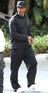 Denzel Washington arrives at Staples Centre to watch the LA Lakers