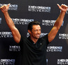 Hugh Jackman entertains the fans at the Mexico premiere of X-Men Origins: Wolverine