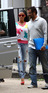 Katie Price leaving her lawyer's office with brother Daniel Price to arrange her divorce with Peter Andre
