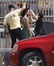 Megan Fox at a photoshoot in downtown Los Angeles, America