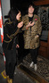 Noel Fielding and Alison Mosshart outside the Groucho Club in London