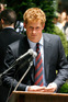 Prince Harry participating at the naming of the British Gardens at Hanover Square, NYC
