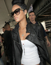 Rihanna returning to LAX airport via a British Airways flight from London to Los Angeles