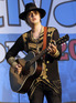 Pete Doherty plays at the Love Music Hate Racism Festival in Stoke on Trent