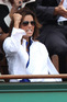 Eva Longoria Parker getting excited at the French Open Men's singles final