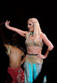 Britney Spears performing live in concert as part of her "Circus" tour at The O2 Arena, London