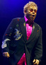 Elton John on stage at his Glasgow concert