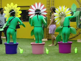 Housemates become dancing flowers