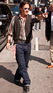 Johnny Depp is greated by fans as he arrives at a studio in New York.