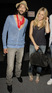 Adrian Brody and Sienna Miller at a Hugo Boss show, part of fashion week in Berlin.