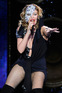 Kylie Minogue performing on stage in Madrid, Spain