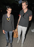 Mark Ronson and his sister Sam Ronson arriving at Nobu London, England