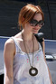 Ashlee Simpson-Wentz leaves a studio in Studio City, Los Angeles.