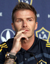 David Beckham at an LA Galaxy and Red Bull press conference in New York City, USA