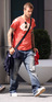 David Beckham departing his hotel in New York City