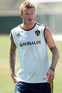 David Beckham returns to training with LA Galaxy ahead of the new season. 