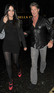 David Hasselhoff and a female companion arrive at Movida nightclub, having visited Bungalow 8 nightclub earlier in the evening, London.