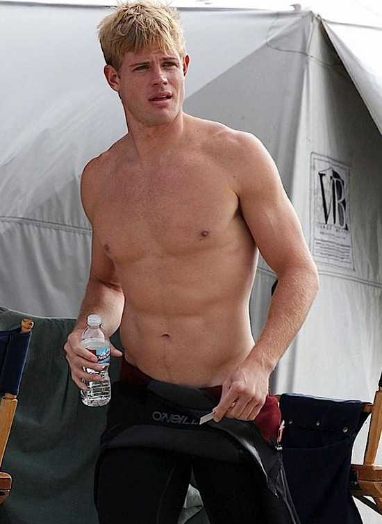 This week's Mr Shirtless Friday is Trevor Donovan a former Abercrombie