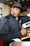 Denzel Washington leaving the Ritz Carlton hotel, Berlin