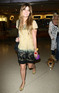 Mischa Barton arriving at JFK Airport on a flight from Los Angeles with her dog Ziggy, New York.
