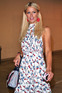 Paris Hilton seen leaving Kitson on Robertson Boulevard wearing a Hello Kitty print dress, Los Angeles.