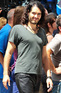 Russell Brand in New York filming for his new film 'Get Him to the Greek'.