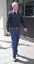 Louis Walsh leaving his hotel, London