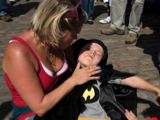 Joshua collapses after swallowing a bee