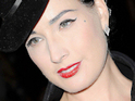 Dita Von Teese takes French lessons