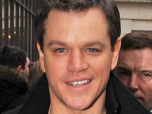 Matt Damon arriving at the BBC radio 1 studios