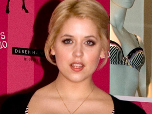 Peaches Geldof modelling lingerie from the Miss Ultimo Valentine's Day range