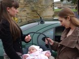 Emily attends Sarah's Christening