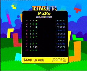 Tetris - high score